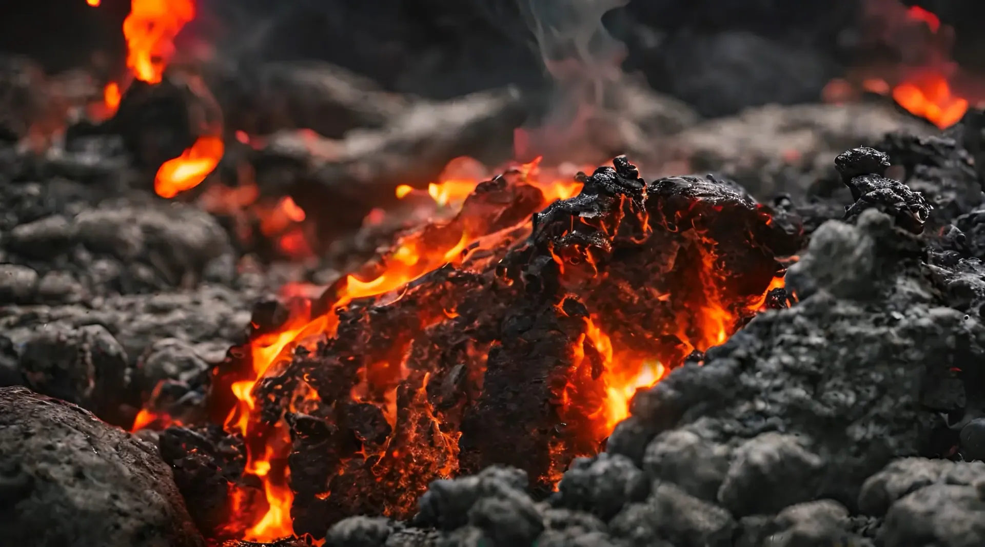 Cinematic Display of Volcanic Fury Stock Video Backdrop
